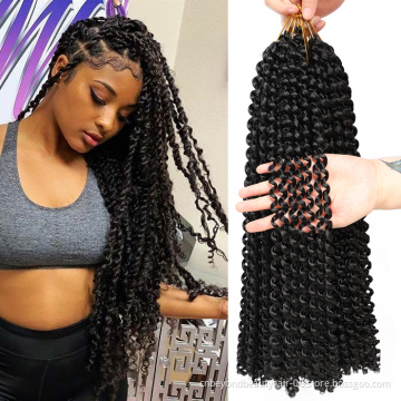 18 inch crochet hair  water wave  passion twist wavy braiding hair ombre Synthetic passion twist For Distressed Butterfly Locs